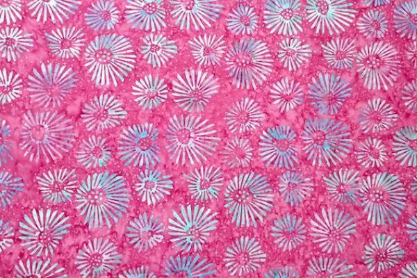 LIGHTBLUE PINK - Carmine - Batikstoff aus Indonesien